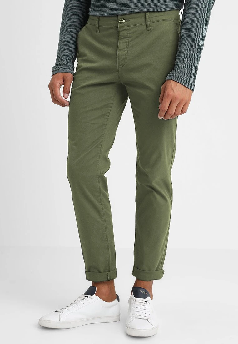 Pier One SLIM FIT CHINO - Chino - Dark Green – Bild 6