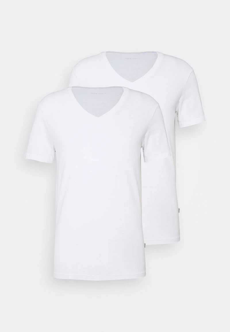 Pier One 2 PACK - T-Shirt Basic - White – Bild 6