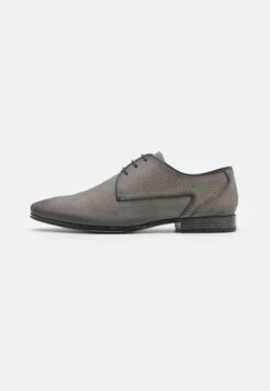 Pier One LEATHER - Schnürer - Dark Grey