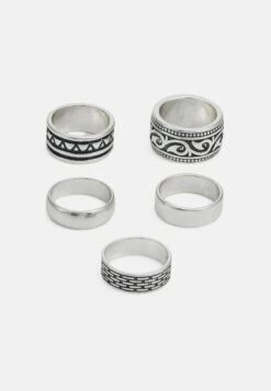 Pier One 5 PACK - Ring - Silver-coloured