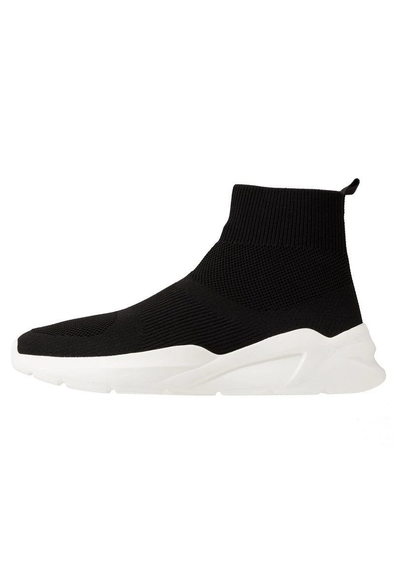 Pier One Sneaker High - Black/white