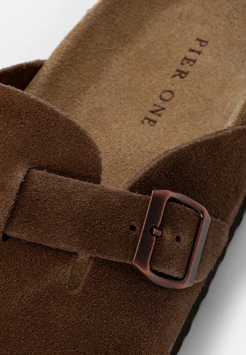 Pier One LEATHER UNISEX - Clogs - Brown – Bild 6