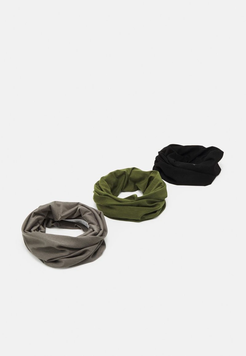 Pier One 3 PACK UNISEX - Schlauchschal - Black, Grey, Olive