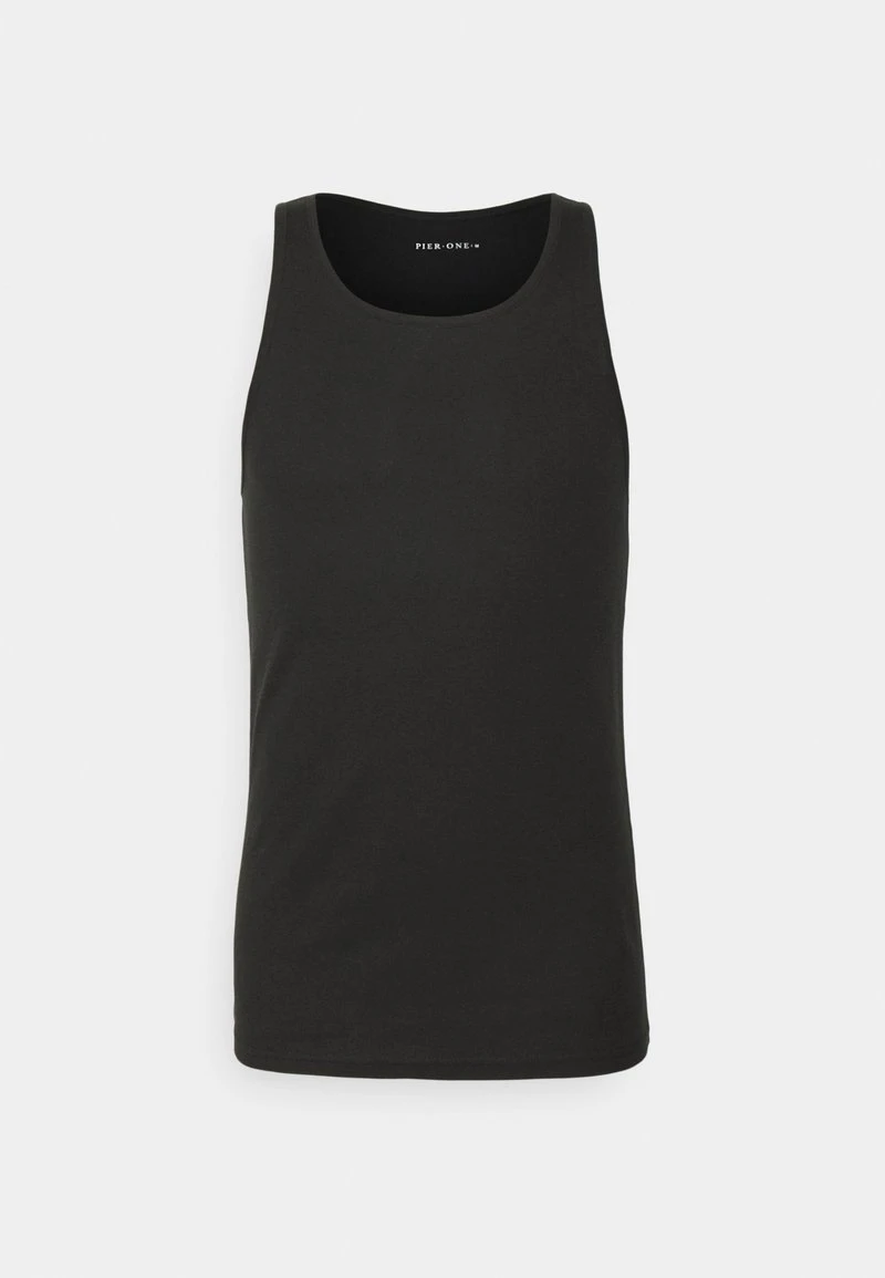 Pier One 5 PACK - Unterhemd/-shirt - 802 - Black_102 - Grey_001 - White – Bild 5