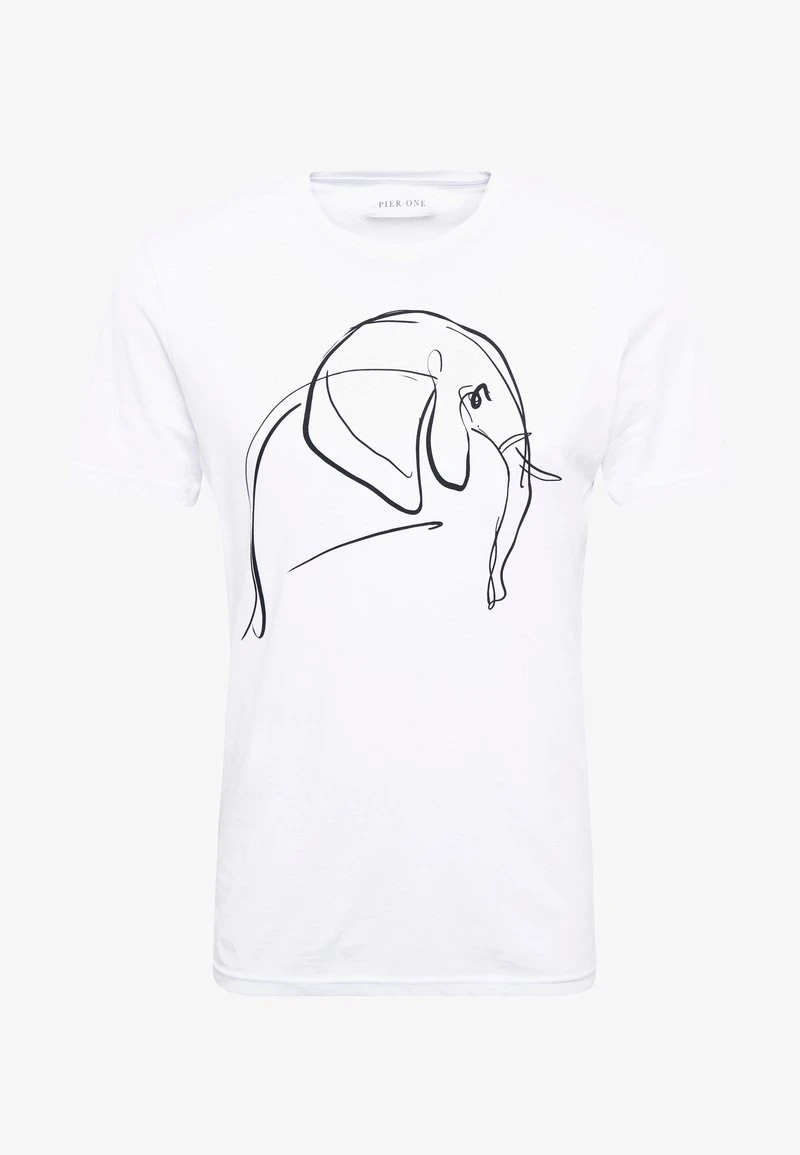 Pier One T-Shirt Print - White – Bild 4