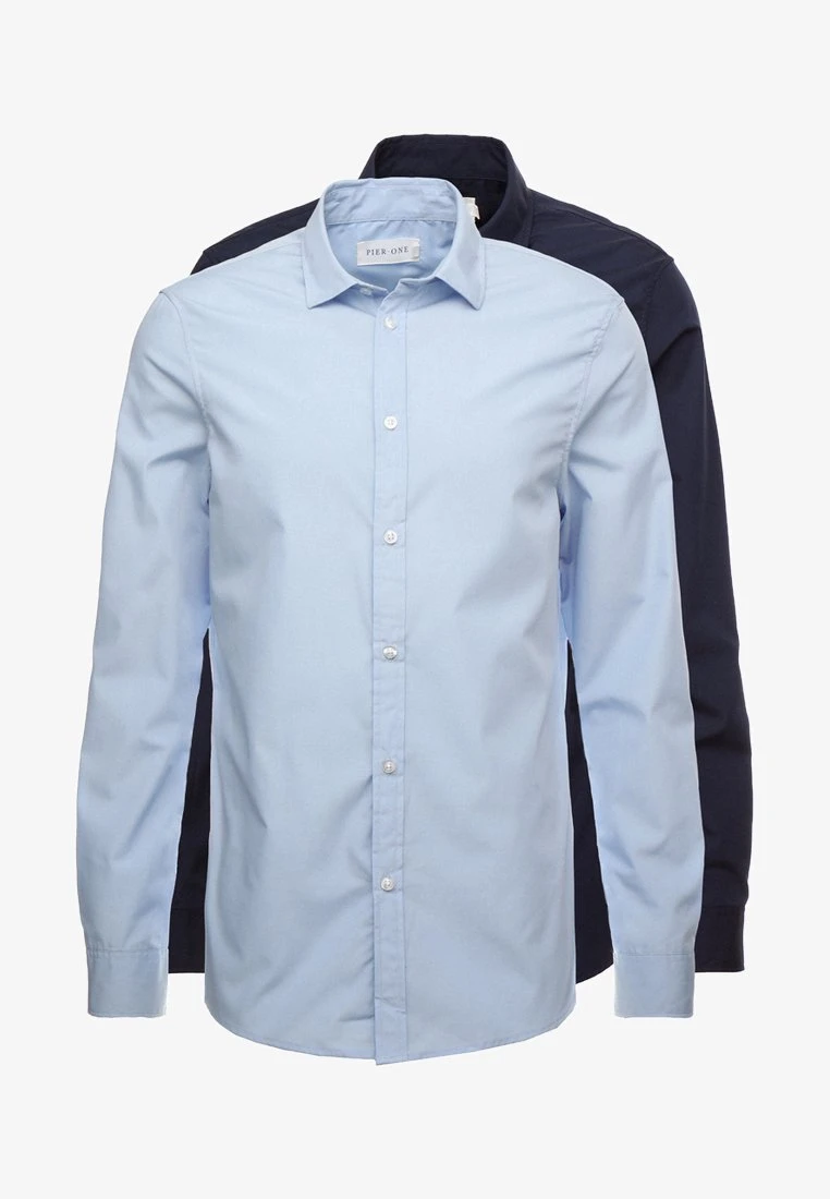 Pier One 2 PACK - Businesshemd - Light Blue/dark Blue – Bild 6