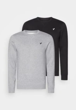 Pier One Sweatshirt - Black/mottled Grey