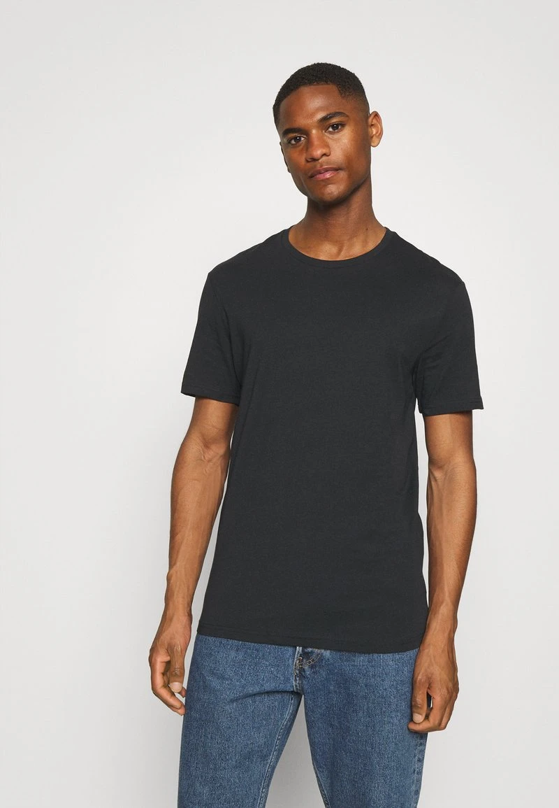 Pier One T-Shirt Basic - Black/white/light Grey – Bild 4