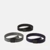 Pier One UNISEX 3 PACK - Gürtel - Black/dark Blue/grey