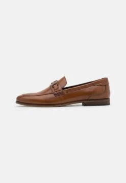 Pier One LEATHER - Slipper - Cognac