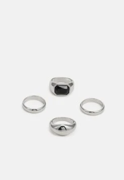 Pier One 4 PACK - Ring - Silver-coloured