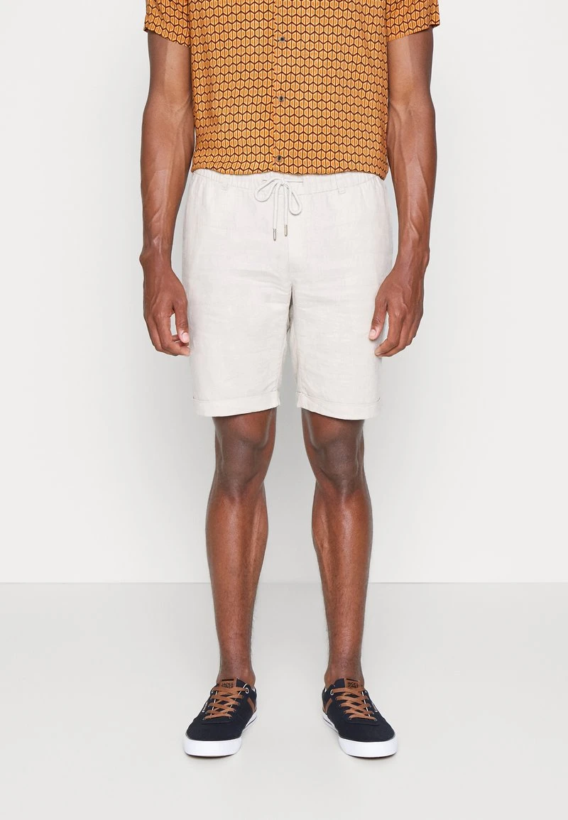 Pier One LINEN BLEND DRAWCORD SHORTS - Shorts - Beige – Bild 4