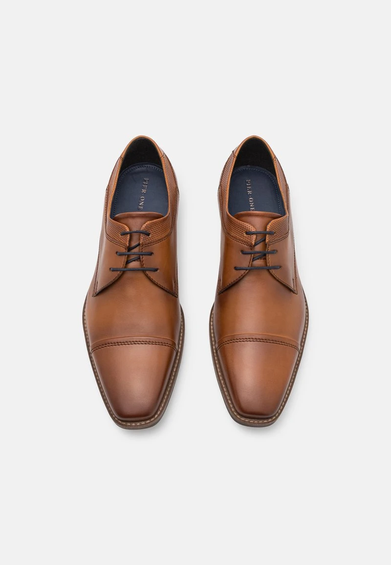 Pier One LEATHER - Schnürer - Cognac – Bild 4