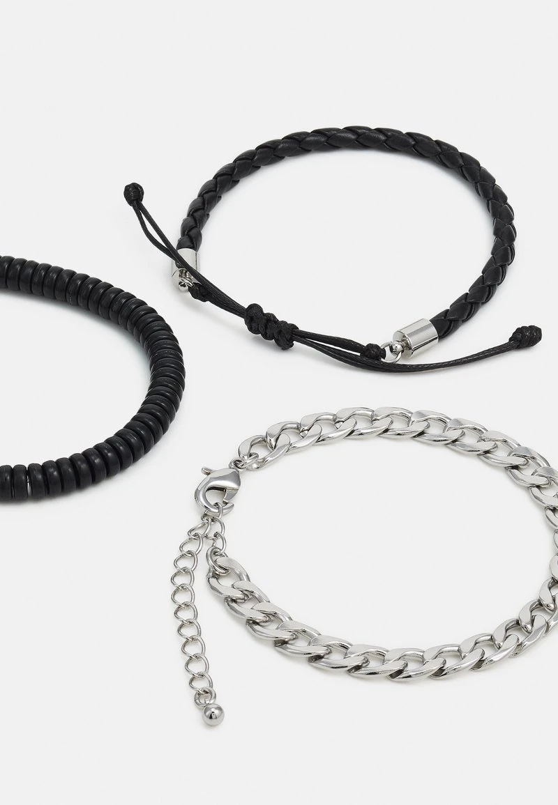 Pier One 5 PACK - Armband - Silver-coloured, Black – Bild 2